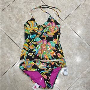 Trina Turk Multicolor Floral Bikini Set